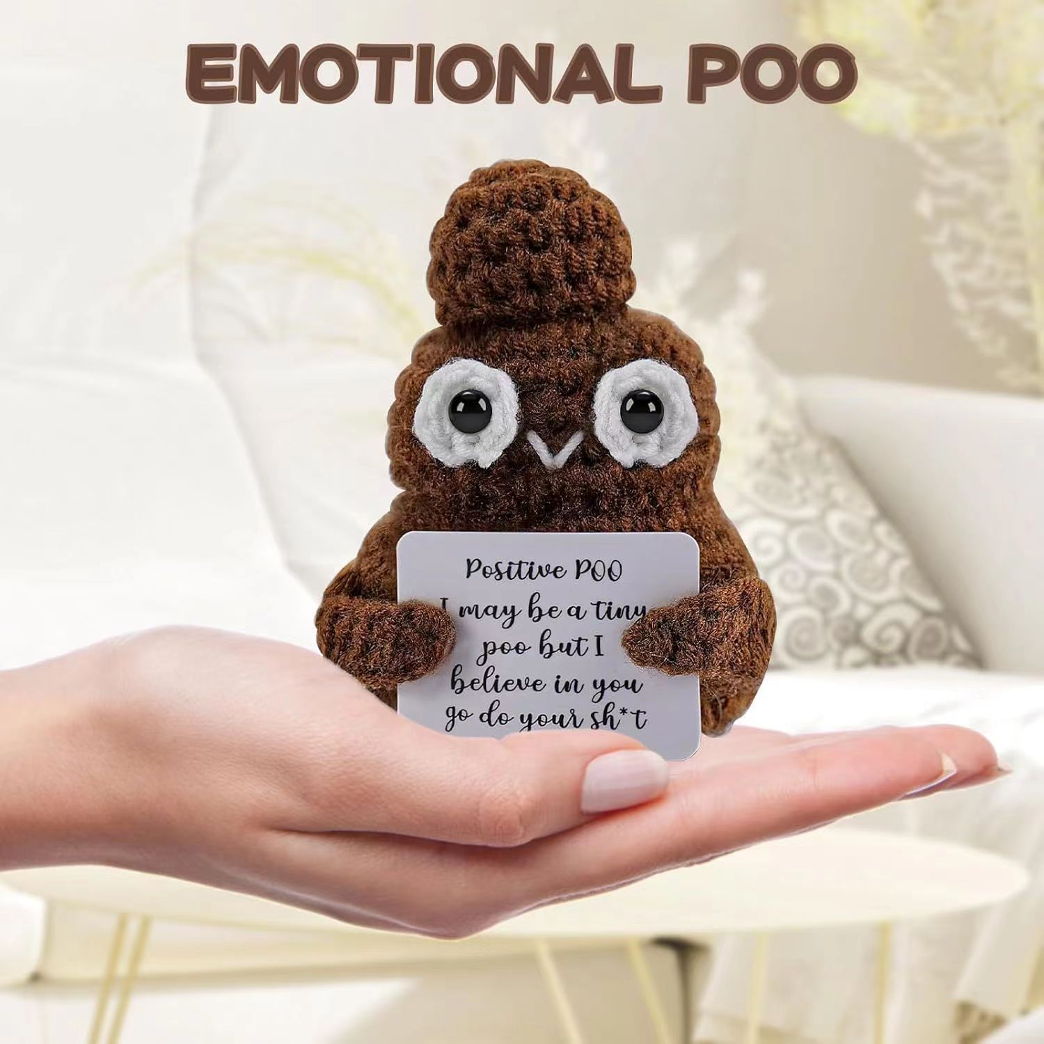 Home Textiles Today - اليدوية مضحك الكروشيه دعم عاطفي دمية