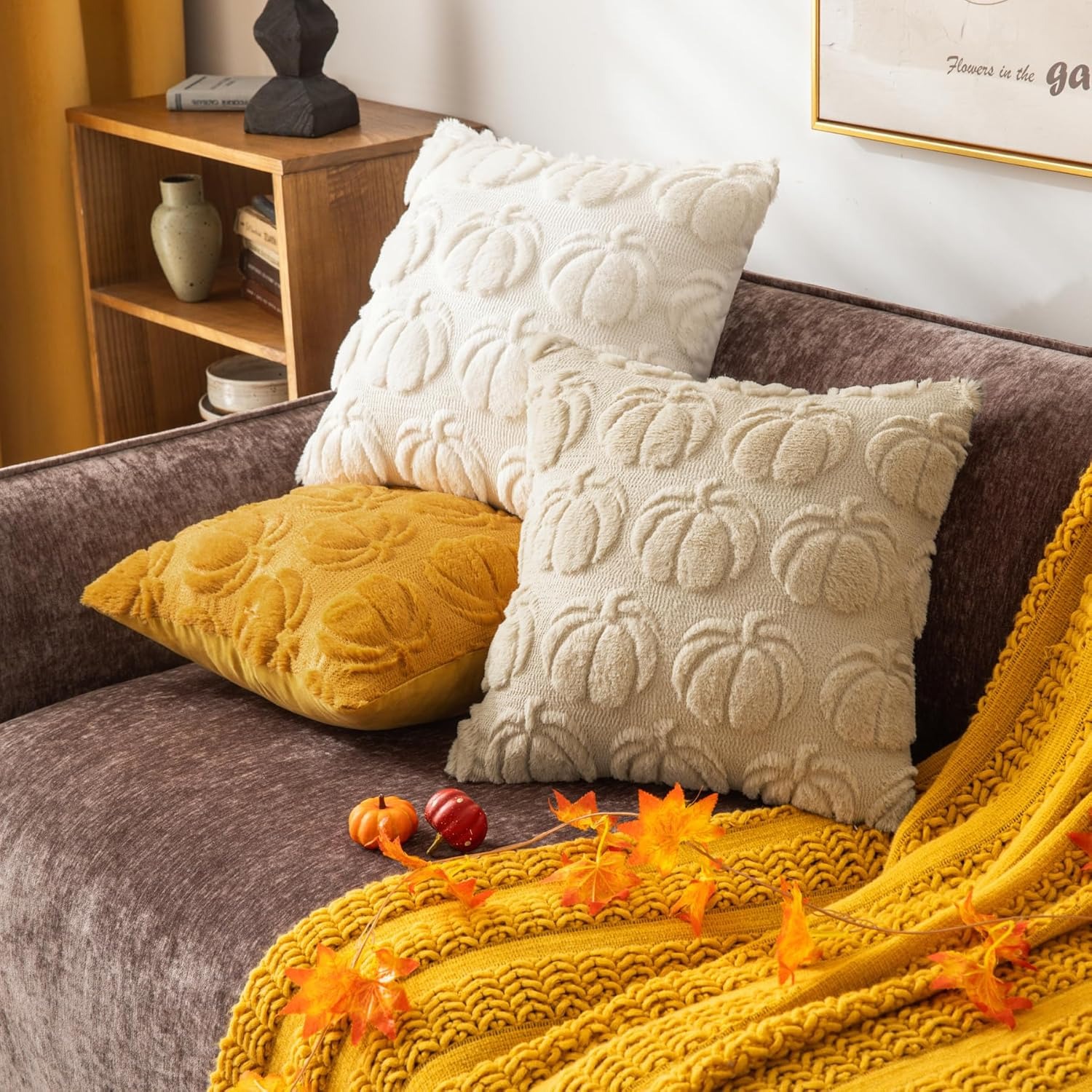 البيج اليقطين الأريكة وسادة تغ - مراجعة Pillow Insert 18X18 وسعره