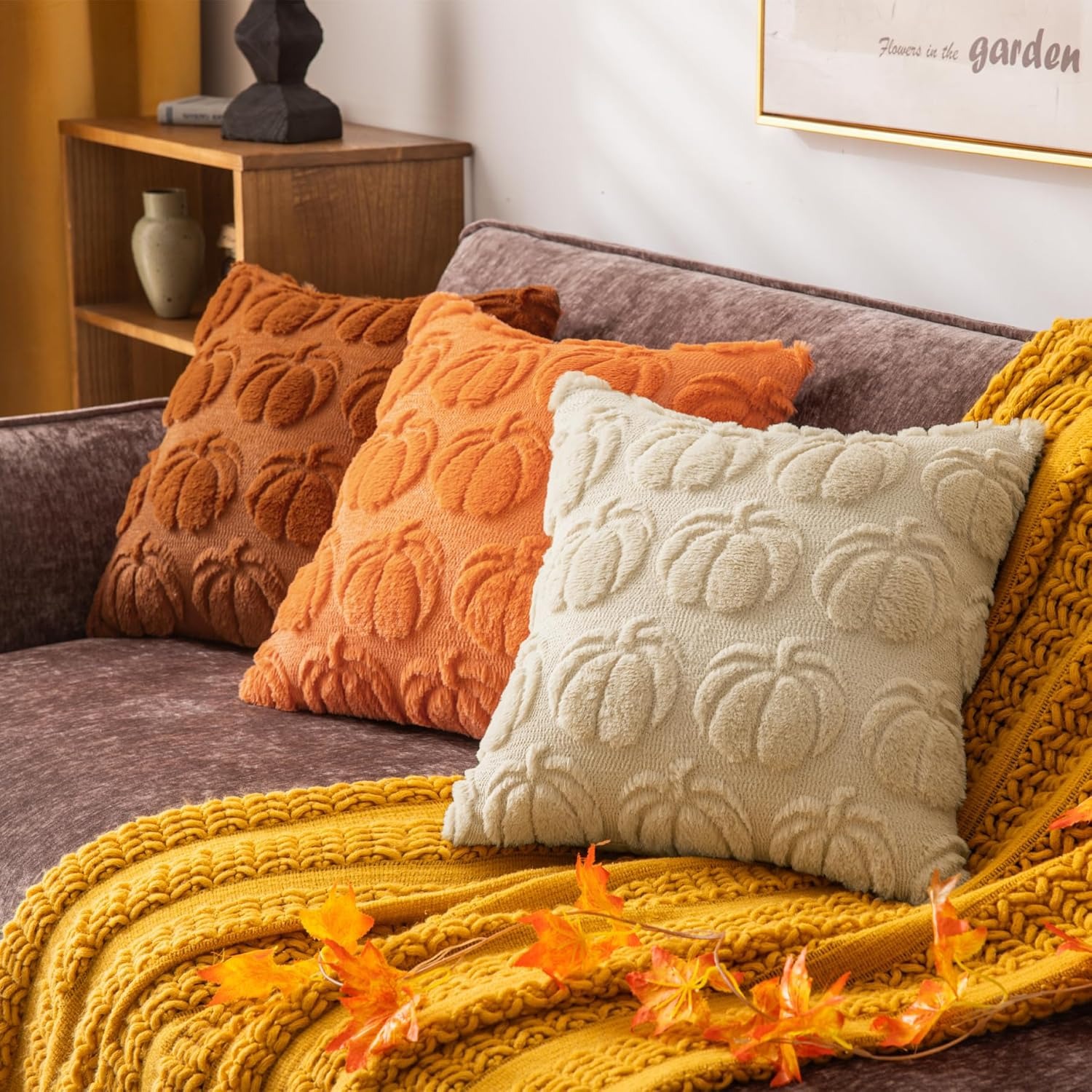 البيج اليقطين الأريكة وسادة تغ - مراجعة Pillow Insert 18X18 وسعره