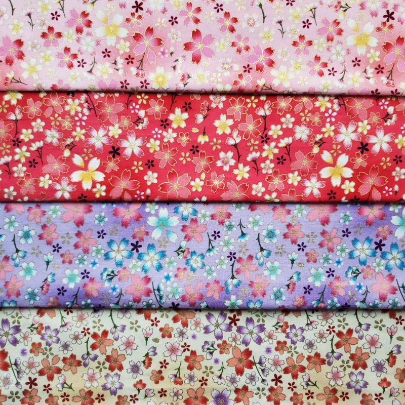 القطن الذهب احباط قماش مطبوع ا - مراجعة Japanese Home Textiles وسعره
