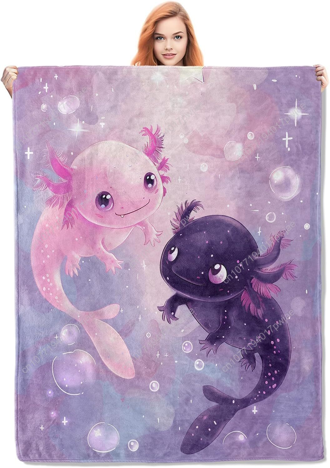 بطانية Axolotl لطيف Axolotls ا - مراجعة Home Textiles Usa وسعره