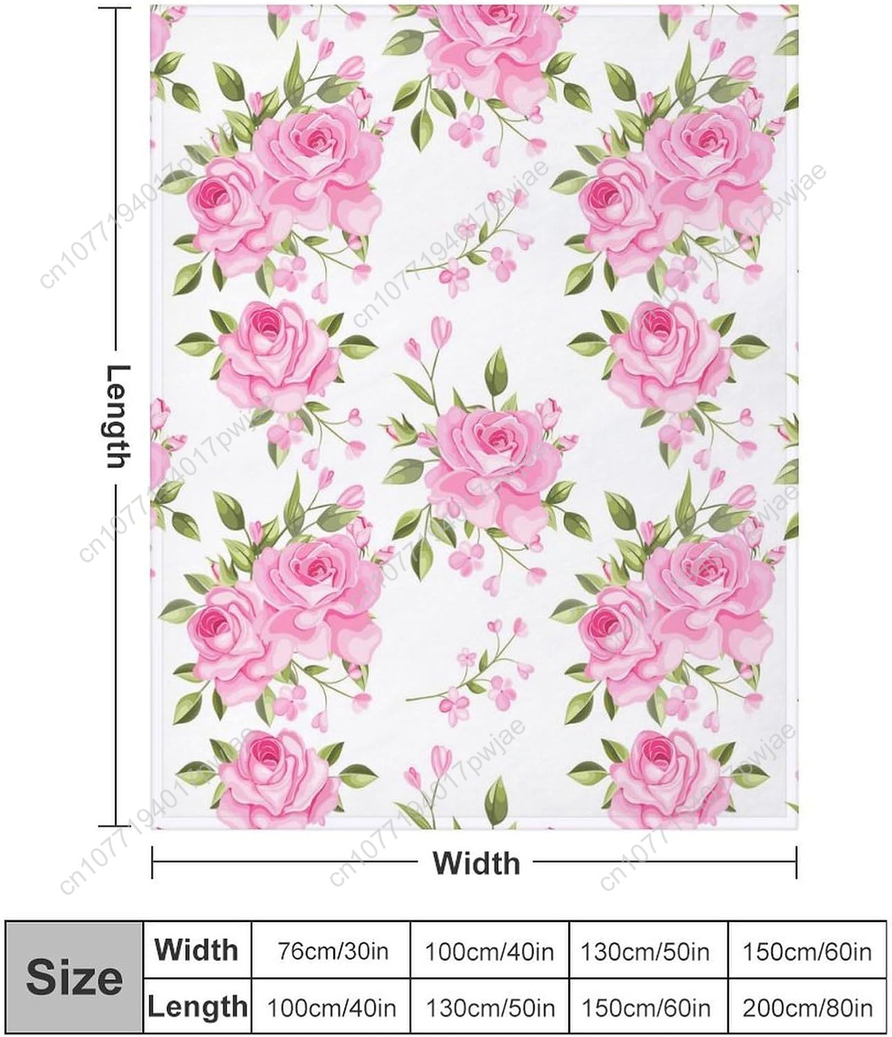 الوردي زهرة رمي بطانية الأزهار - مراجعة Home Textiles Usa وسعره