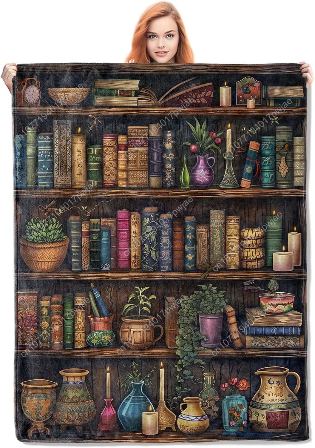 خمر رف الكتب بطانية القراءة رم - مراجعة Home Textiles Usa وسعره