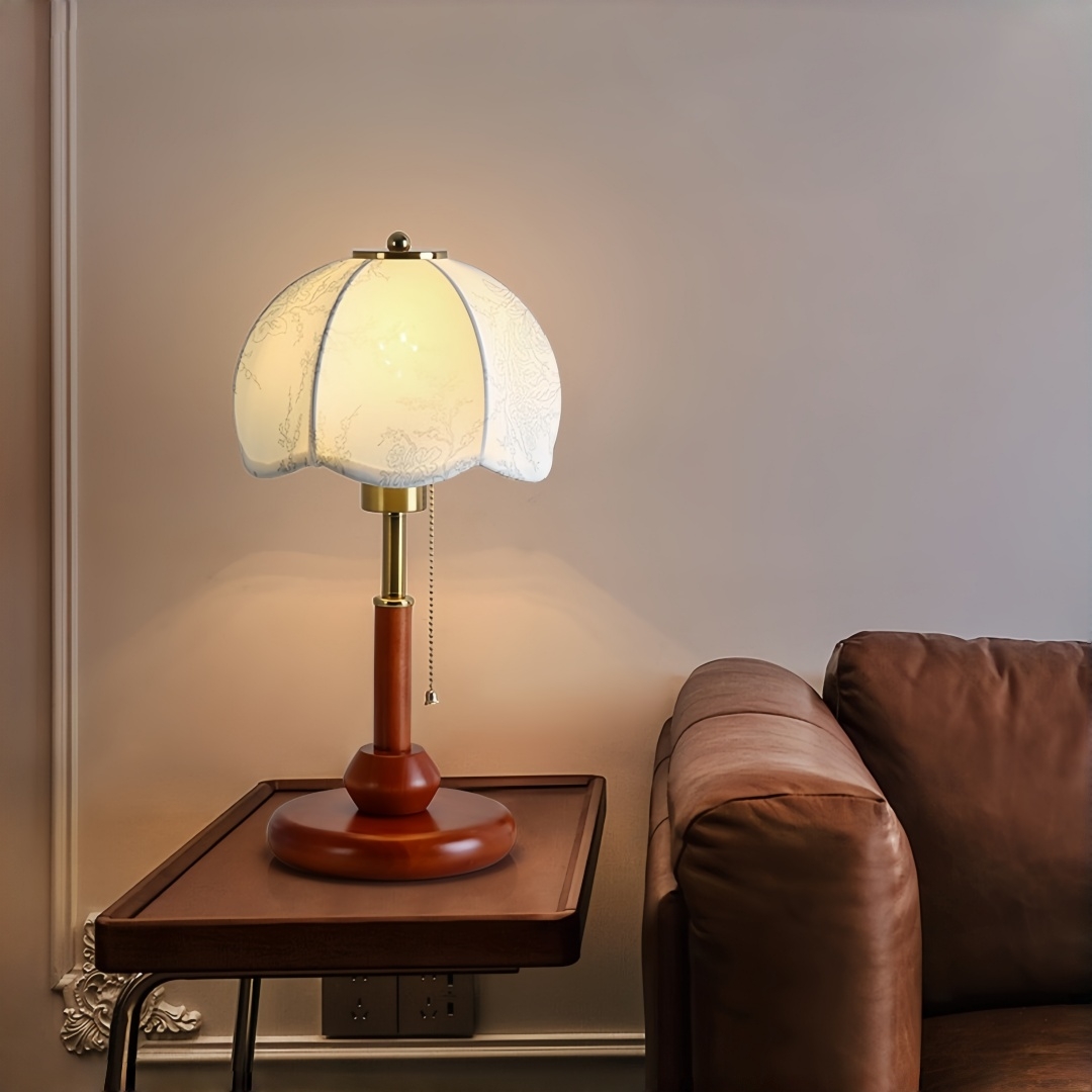مصباح طاولة قبة مزخرفة بتصميم  - مراجعة Home Textiles Usa وسعره