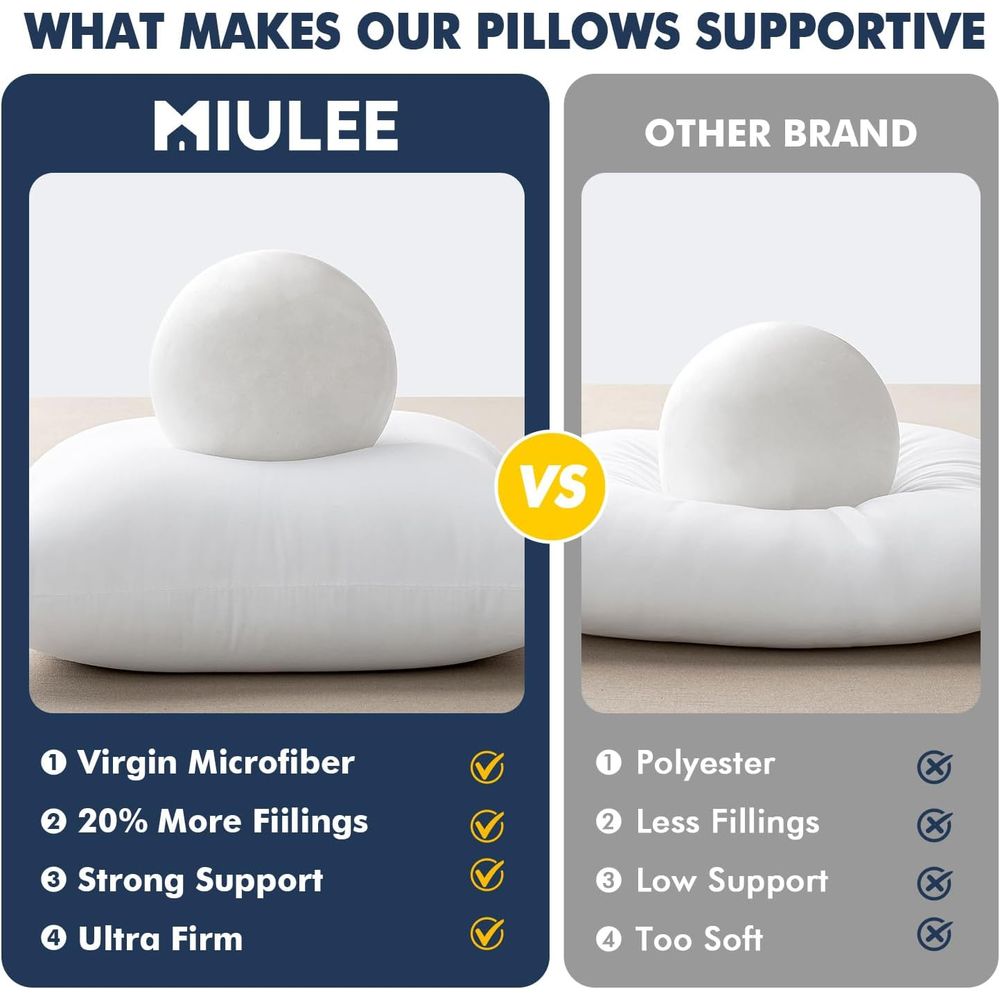 وسائد زينة، عبوة من قطعتين مقا - مراجعة Pillow Insert 18X18 وسعره