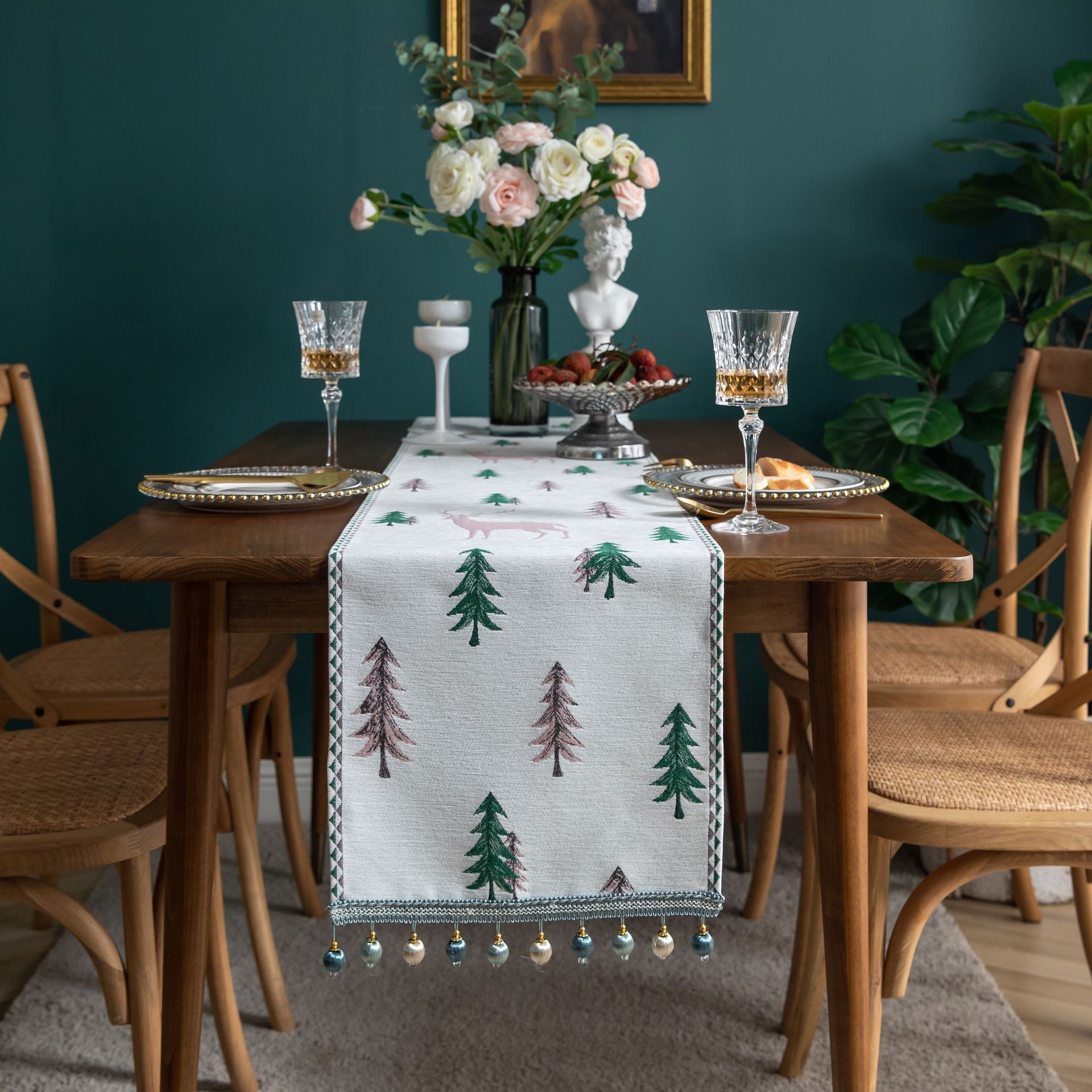 مفرش طاولة جاكارد، مفرش طاولة، - مراجعة Home Textiles Today News وسعره