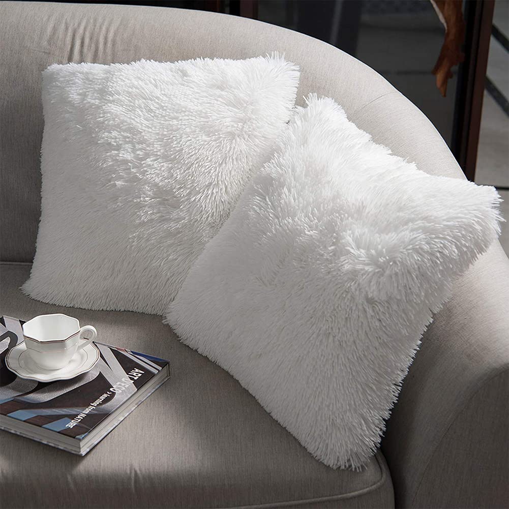 الفاخرة لينة فو الفراء الصوف غ - مراجعة Pillow Insert 18X18 وسعره