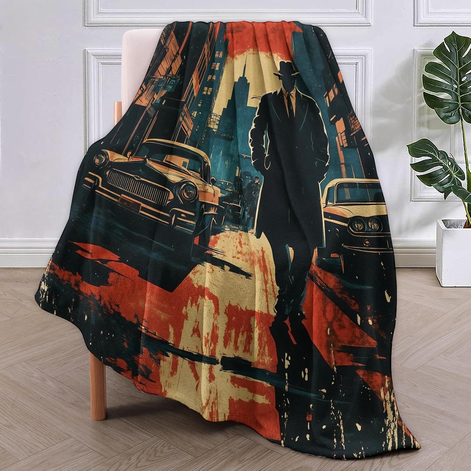 بطانية Noir Detective هدايا لل - مراجعة Home Textiles Usa وسعره