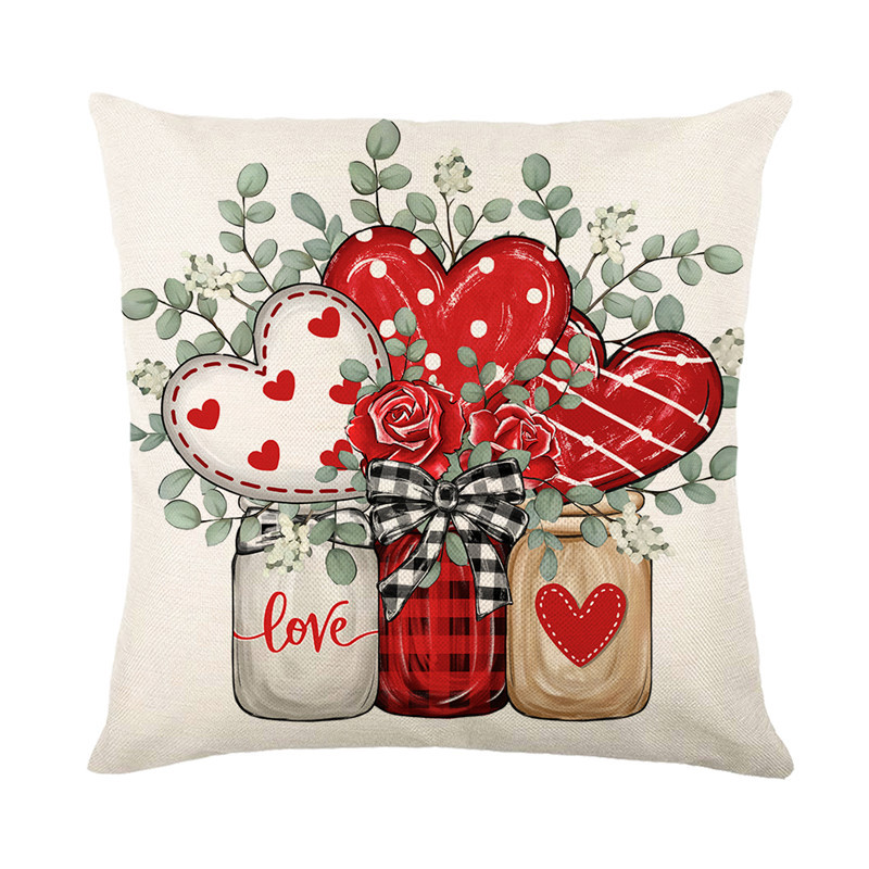 كيس وسادة لعيد الحب مطبوع عليه - مراجعة Home Textiles Today وسعره