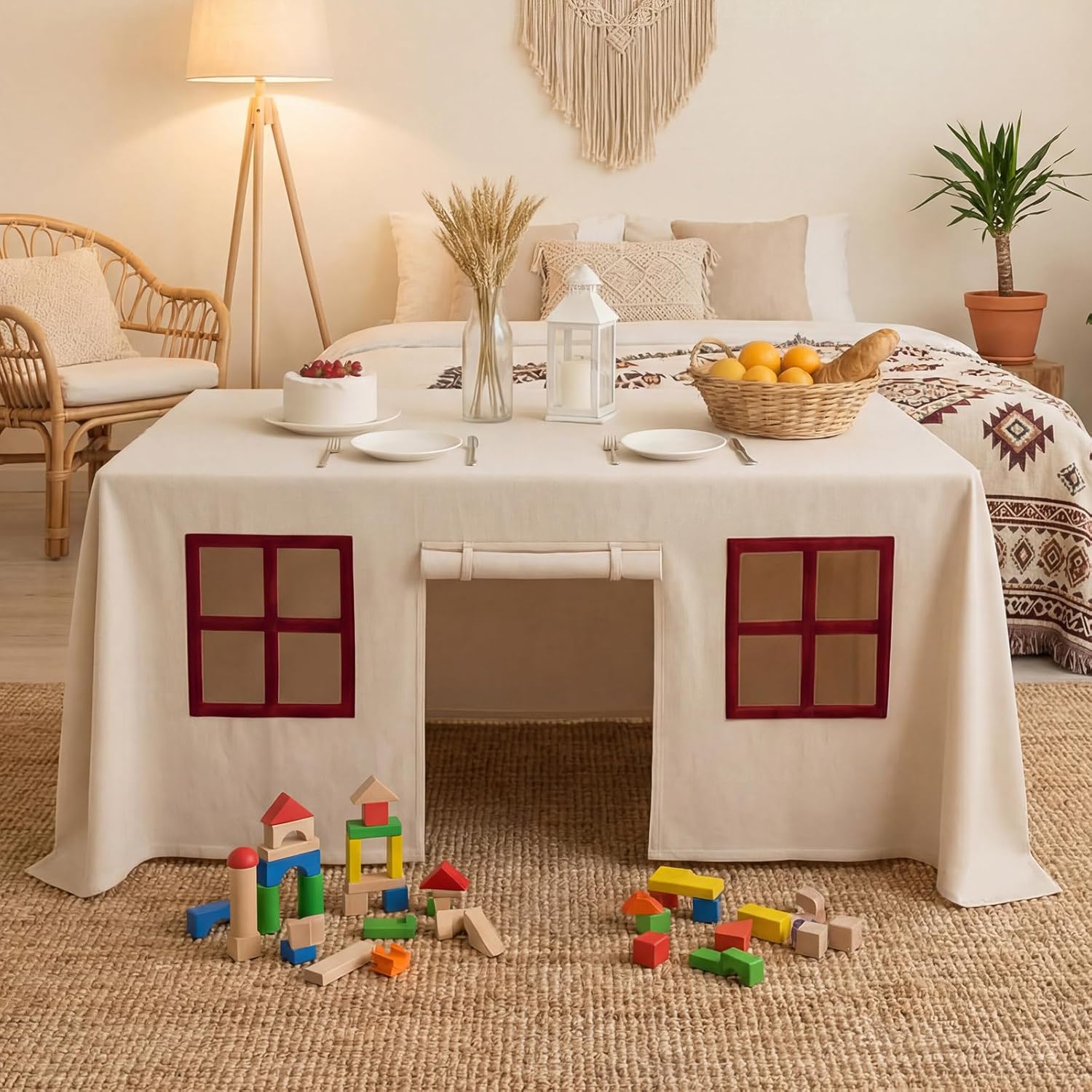 مفرش طاولة كبير لغرفة الألعاب، - مراجعة Home Textiles Today News وسعره