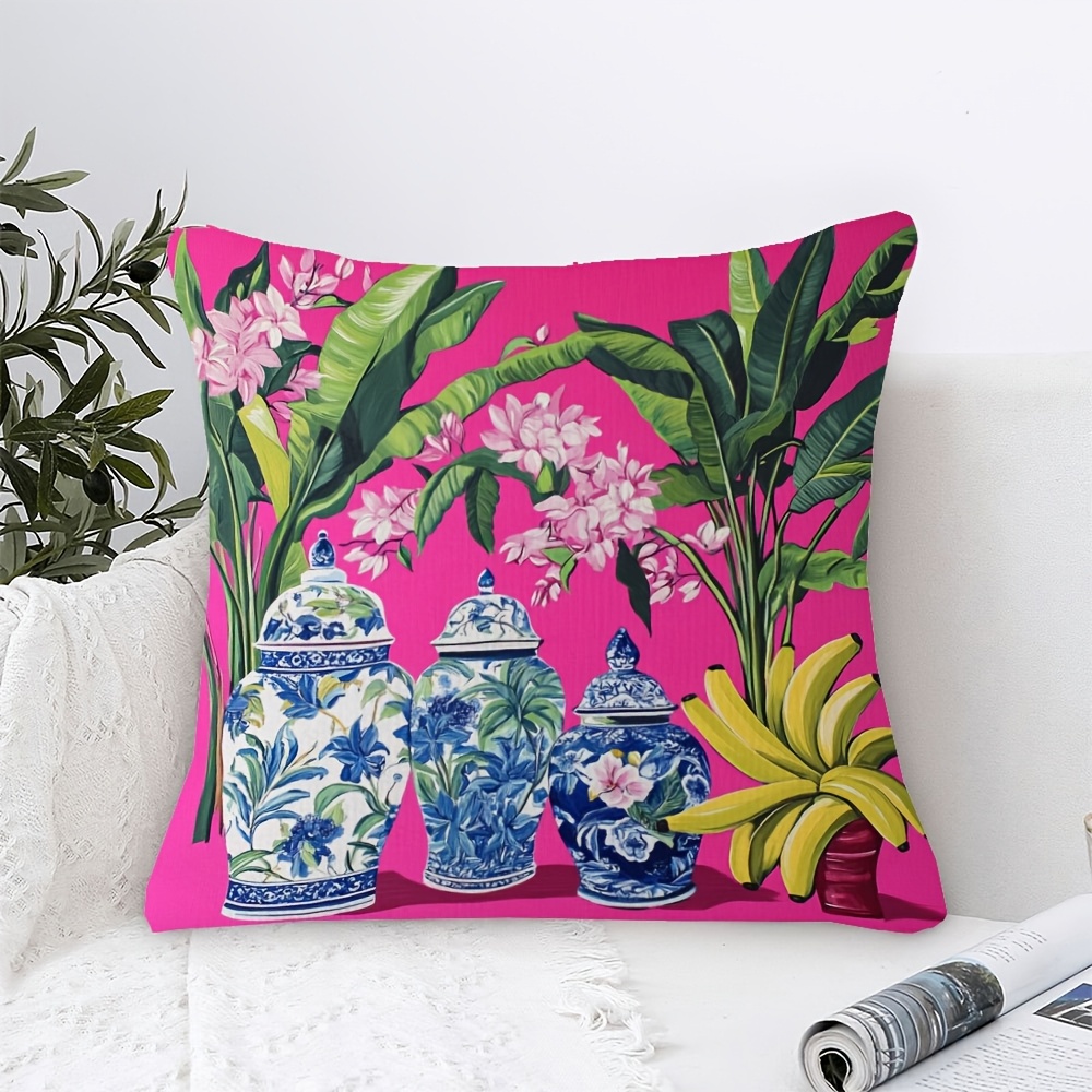 غطاء وسادة بتصميم أوراق الموز  - مراجعة Pillow Insert 18X18 وسعره