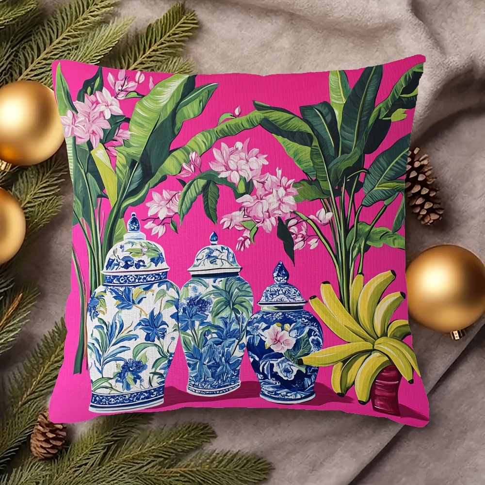 غطاء وسادة بتصميم أوراق الموز  - مراجعة Pillow Insert 18X18 وسعره