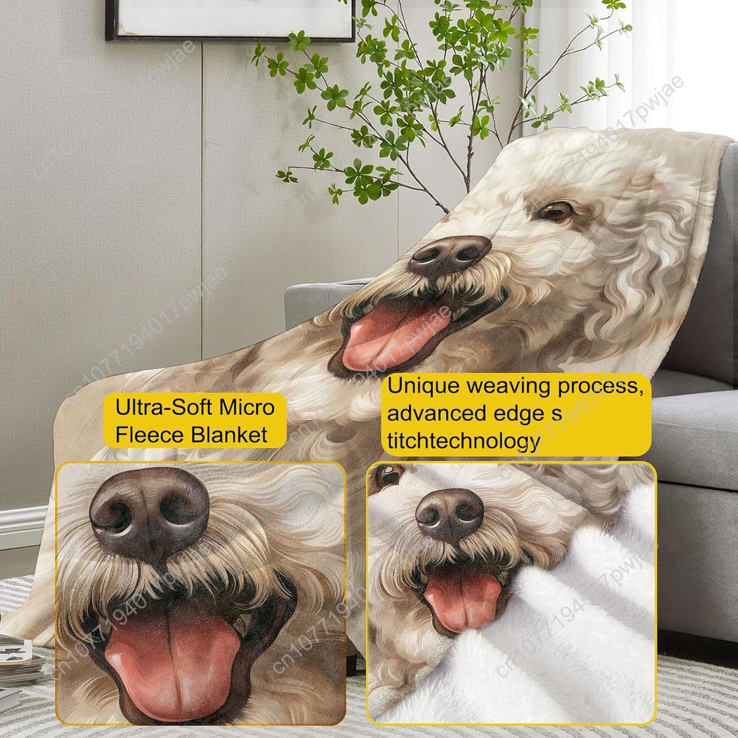 بطانية بورتريه بودل بهيجة تصمي - مراجعة Home Textiles Usa وسعره
