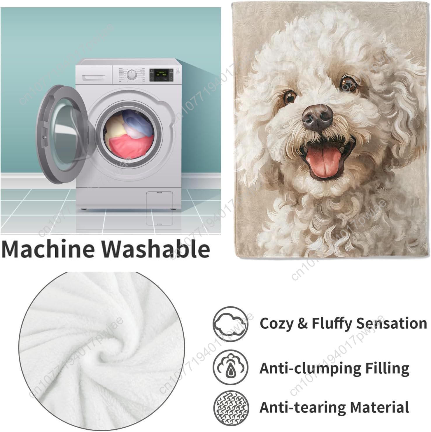 بطانية بورتريه بودل بهيجة تصمي - مراجعة Home Textiles Usa وسعره